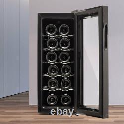12/16 Bottles Digital Wine Cooler Beer Drinks Storage Cabinet Mini Fridge Home