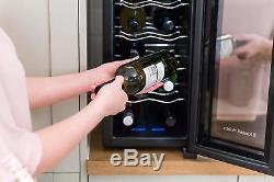 12 Bottle Drinks Cooler for Wine Beer Mini Fridge Drinks Chiller Led Display
