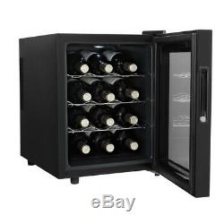 12 Bottle Wine Cooler Fridge Chiller Refrigerator Thermoelectric Freestanding