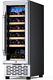 12 Inch Wine Cooler Refrigerator 18 Bottle Low Noise Stainless Steel Compressor