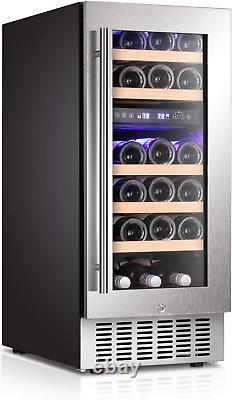 15 Wine Cooler under Counter Beverage Refrigerator Beer Mini Fridge 28 Bottles