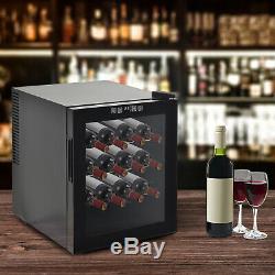 16 Bottle Wine Cooler Fridge Refrigerator Mini Bar Touch Control 11-18°C