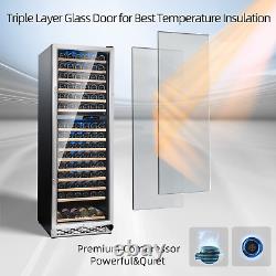168 Bottle Wine Cooler Refrigerators, Fast Cooling Built-In or Freestanding Frid