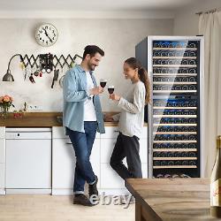 168 Bottle Wine Cooler Refrigerators, Fast Cooling Built-In or Freestanding Frid