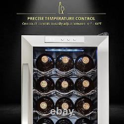 18 Bottle Compressor Wine Cooler Refrigerator WithLock Large Freestanding Wine C