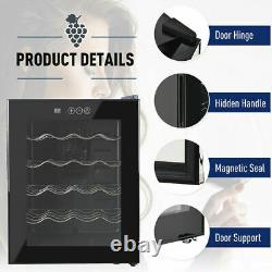 20 Bottle Thermoelectric Wine Cooler Display LED Mini Frige Cabinet Touch Screen