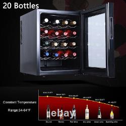 20 Bottle Thermoelectric Wine Fridge Cooler Mini Refrigerator Touch Control Home