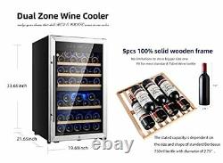 20 Wine Cooler Refrigerator 52 Bottles 52 bottles-20inch-dual zone