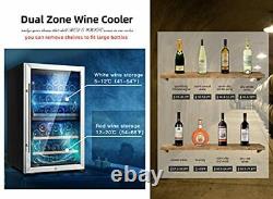 20 Wine Cooler Refrigerator 52 Bottles 52 bottles-20inch-dual zone