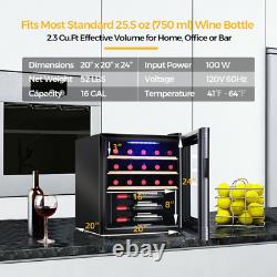 21 Bottle Wine Cooler Fridge Compressor With Digital Control
