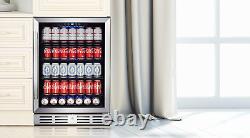 24 Wine Cooler Refrigerator Beverage Cooler 46 Bottle Dual Zone & 154 Cans