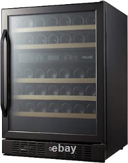 24 Wine and Beverage Refrigerator Cooler, 46 Bottle Capacity, Built-In or Frees