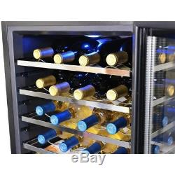 28 Bottle Wine Cooler Fridge Chiller Refrigerator Thermoelectric Freestanding