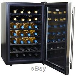 28 Bottle Wine Cooler Fridge Chiller Refrigerator Thermoelectric Freestanding