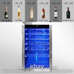 33 Bottles Wine, Drinks, Beverage CoolerCompressor FridgeTouch Screen, LED Light