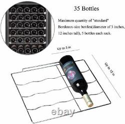 33 Bottles Wine, Drinks, Beverage CoolerCompressor FridgeTouch Screen, LED Light