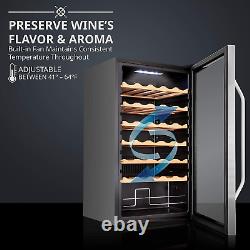 34 Bottle Compressor Wine Cooler Refrigerator WithLock Large Freestanding Wine C
