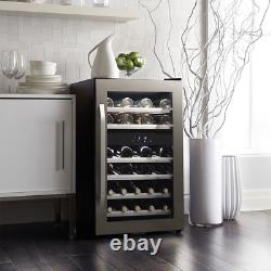 38-Bottle Dual Zone Stainless Steel Wine Cooler