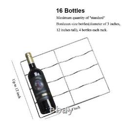 46L Wine Cooler 18 Bottles Mini Bar Glass Door Drinks Beer Compressor Fridge
