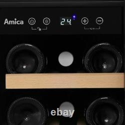 Amica AWC300BL Free Standing G Wine Cooler Fits 19 Bottles Black New from AO