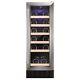 Amica AWC300SS 19 Bottle Freestanding Under Counter Wine Cooler Singlel AWC300SS