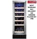 Amica AWC300SS 30cm 19 Bottle Free Standing Wine Cooler In Stainless Steel NEW
