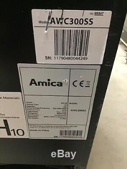 Amica AWC300SS Free Standing A Wine Cooler Fits 19 Bottles Stainless Steel