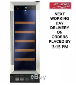 Amica AWC301SS 30cm 20 Bottles Stainless Steel Wine Cooler + 2 Year Warranty