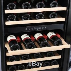 Amica AWC600BL 46 Bottle 60cm Freestanding Wine Cooler Black HW173407