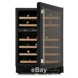 Amica AWC600BL Wine Cooler, 60cm Black Dual Zone 46 Bottle Cabinet