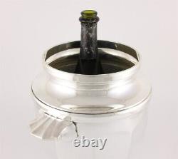 Antique Champagne Cooler. French Silver Plated Wine Bottle Ice Bucket. C1930