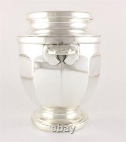 Antique Champagne Cooler. French Silver Plated Wine Bottle Ice Bucket. C1930