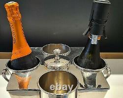 Authentic Art Deco Champagne or wine ice cooler bucket 4 bottles