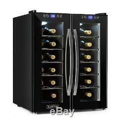 B-Stock Wine cooler Fridge Big Refrigerator Buit-in 24 Bottles Touch 2 Glass D