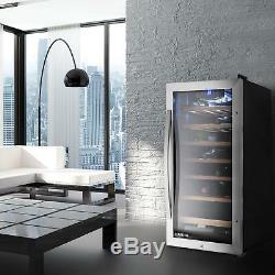 B-Stock Wine cooler Refrigerator fridge 88 lit 26 Bottles beer insulated stora