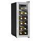 Baridi 12 Bottle Wine Cooler Digital Touch Screen Control Stainless Steel DH74