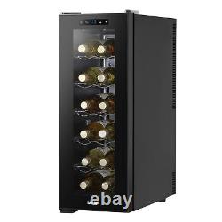 Baridi 12 Bottle Wine Cooler Digital Touch Screen Controls DH73