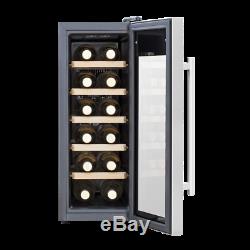 Baridi 12 Bottle Wine Cooler Fridge with Touch Screen Controls & LED Light, Low