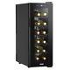 Baridi 12 Bottle Wine Cooler with Digital Touch Screen Controls & LED Black DH73