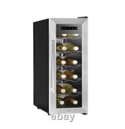 Baridi 12 Bottle Wine Fridge & Cooler Stainless Steel