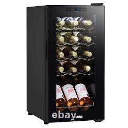 Baridi 15 Bottle Wine Cooler Fridge with Digital Touch Screen Controls LED Light