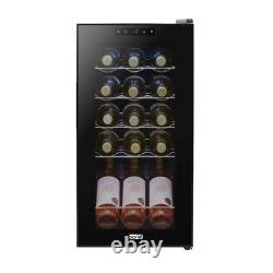 Baridi 15 Bottle Wine Cooler Fridge with Digital Touch Screen Controls LED Light