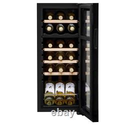 Baridi 18 Bottle Dual Zone Drinks Wine Cooler Fridge Touch Screen LED Black