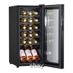 Baridi 18 Bottle Wine Cooler Fridge Digital Touch Screen Controls LED Light A