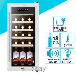 Baridi 18 Bottle Wine Cooler Fridge Digital Touch Screen Controls LED Light A