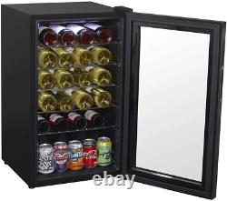 Baridi 24 Bottle Wine Cooler, Fridge, Touch Screen, LED, Low Energy B, Black