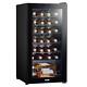 Baridi 28 Bottle Wine Cooler Fridge Digital Touch Screen Controls LED Light B