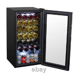 Baridi 28 Bottle Wine Cooler Fridge Digital Touch Screen Controls LED Light B