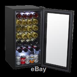Baridi 28 Bottle Wine Cooler, Fridge, Touch Screen, LED, Energy Class B, Black