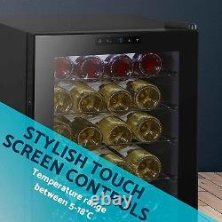 Baridi 28 Bottle Wine Cooler Fridge with Digital Touch Screen Controls